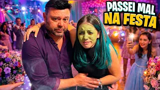 CLARA PASSOU MAL NA FESTA 🤢! Comeu muito 