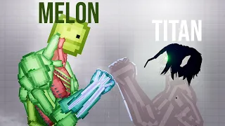 Melon Titan vs Attack on Titan - People Playground 1.26