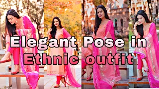 10+ Elegant pose in Suit For Girls | Photo-shoot In Ethnic Wear |  Suit pose| MYClicks Instagram.