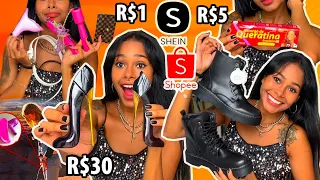 COMPRINHAS NA SHEIN E SHOPEE DE R$1 a R$30 😱 +30 ITENS