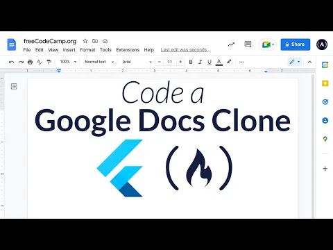Flutter Course – Build Full Stack Google Docs Clone