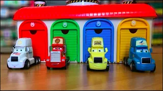 Disney Cars Toys Lightning McQueen Thomas and Friends Trains Tayo the Little Bus Garage