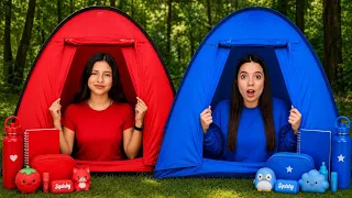 ACAMPANDO SOLO DE COLOR ROJO Y AZUL ❤️💙