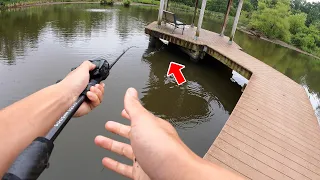 RAW & UNCUT Fishing in my Childhood Pond!! (SURPRISE CATCH)
