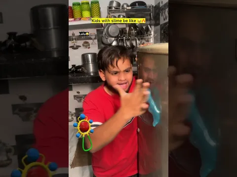 Kids with slime be like 😂🔥| indian family #shorts #indian #chaman #relatable #chotabhai #bachpan