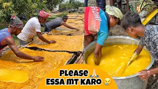 क्या आपको पता है आम पापड़ कैसे बनाया जाता है 🔥😱 Most Epic Making Of Aam Papad 😳😳 #mango #making