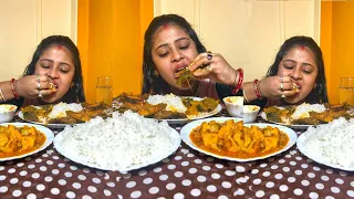 Fish Curry Rice Eating Show
