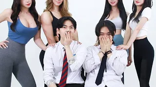"어떤 여자 몸매가 취향이야?" 10대 남학생들이 좋아하는 여자 몸매│물어봤다 [ENG CC]