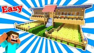 Easy House Tutorial In Minecraft 🔥🔥#minecraft #minecraftbuild #viralvideo