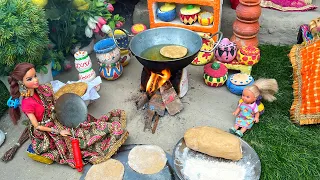 Barbie Doll All Day Routine In Indian Village/Pinky Ki kahani Part -386/Barbie Ki Hindi Kahaniyan||