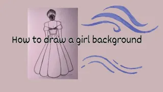 How to draw girl back side