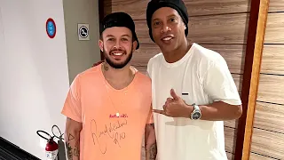 O dia que eu joguei com RONALDINHO GAÚCHO ⚽️