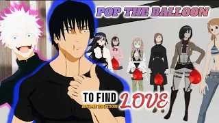 Toji Fushiguro: Pop the Balloon or Find Love  😭💔(Jujutsu Kaisen VR)