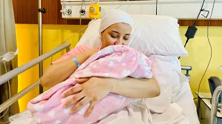 فلوج الولادة واول ظهور لبنتي ميكس مصري🇪🇬مغربي🇲🇦-لحظات مؤلمة ولحظات مؤثرة ولحظات مفرحة-Birth vlog