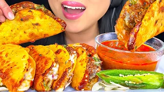 ASMR BIRRIA TACOS DIPPED in Consommé MUKBANG | DRINKING HORCHATA | Crunchy Eating Sounds | ASMR Phan