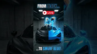 TURNING A BLACK McLAREN BLUE! 💙 The "Smurf" Transformation [LIVE]