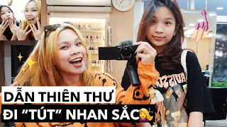 SongThuVlog: DẪN THIÊN THƯ ĐI LÀM NAIL ĐẾN 12H ĐÊM😱 @vietthienthu