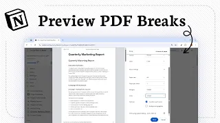 How to See Page Breaks in Notion for PDF Export (Print Preview Primer)