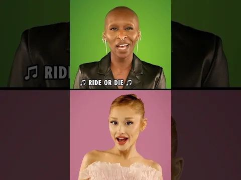 Wicked stars Ariana Grande and Cynthia Erivo on the Tonight Show 💚🩷 #wicked #wickedmusical