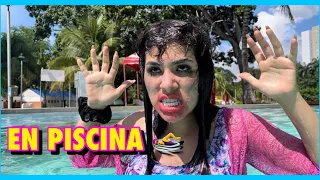 EN PISCINA CON LA FAMILIA 🏊‍♀️😂// LA FAMILIA RECOCHA