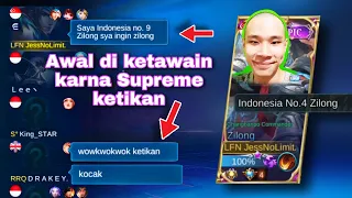 Nyamar jadi JessNoLimit Supreme ketikan awal di ketawain lihat endingnya | MLBB