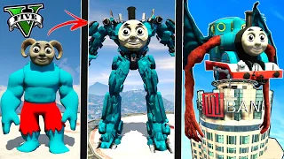 ATUALIZEI o THOMAS o TREM FRACO até o THOMAS o TREM DEUS no GTA 5 ! ( GTA V Mods )