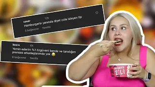 BU ARALAR ÇOK LİNÇLENDİK, O ZAMAN KÖTÜ YORUM OKUYORUZ! 🤪 ZORBALARA İKİ ÇİFT LAFIM VAR MUKBANG