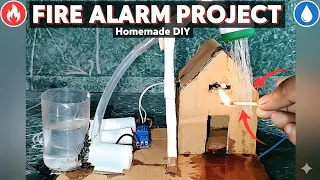 Fire fighting project making || science project || automatic fire detector alarm #project #video 