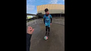 Football kid POV headcamera #footballpov #soccergame #firstpersonview #kidsfootball 