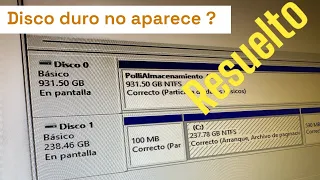 Mi disco duro NO aparece en “Mi PC” / RESUELTO
