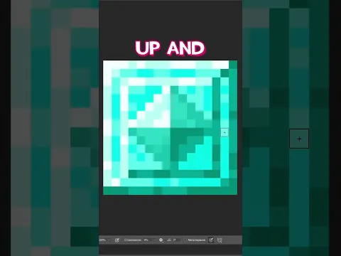 Making My Own Texture Pack for Minecraft Day 24 (Diamonds) #minecraft #pixelart #mcyt