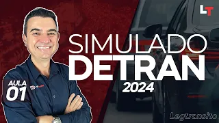 SIMULADO DETRAN QUESTÕES 2024 - AULA 01 #SimuladoLegTransito2024 #Detran2024