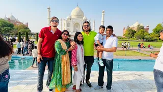 Finally Taj Mahal Pohoch Gaye 😍 Our first family trip 🤩