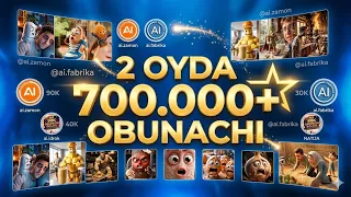 AI FABRIKA BU BIZNES FABRIKA ning loyihasi biz 2 oyda erishgan natijalar @BIZNES.FABRIKA_UZ 