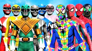 Rangers War | Mighty Morphin VS Team Spider-Man PS4 | EpicSuperheroesBattle