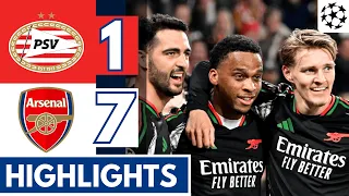 🔴 PSV vs Arsenal (1-7) - Extended HIGHLIGHTS || UEFA Champions League R-16 1st LEG!