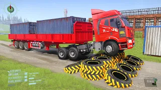 Spintires: Mudrunner Truck Mod | Driver Skills With Speed Bumps Gameplay Ep08