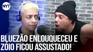 Zóio convida Bluezão para podcast e pede socorro, veja o que aconteceu