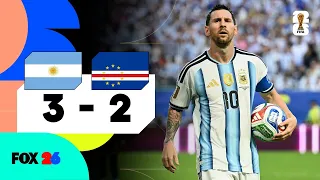 RESUMEN Y GOLES | Argentina 3 - 2 Cabo Verde | Copa Mundial de la FIFA 2026