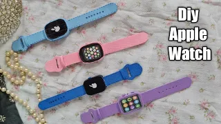 How to make Apple watch from cardboard|Diy Apple watch|How to make easy paper watch|Smart watch