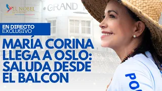 EN VIVO | María Corina Machado en Oslo: saludo desde el balcón y encuentro con ciudadanos #Venezuela