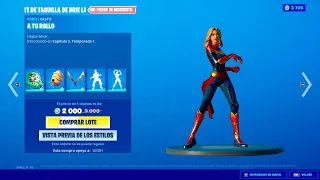 NUEVO LOTE DE TAQUILLA DE *BRIE LARSON* NUEVA TIENDA FORTNITE HOY 14 DE ABRIL *TIENDA DE FORTNITE*