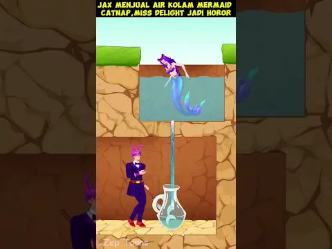 Jax Menjual Air Kolam Mermaid Catnap,Miss Delight Jadi Horor #shorts