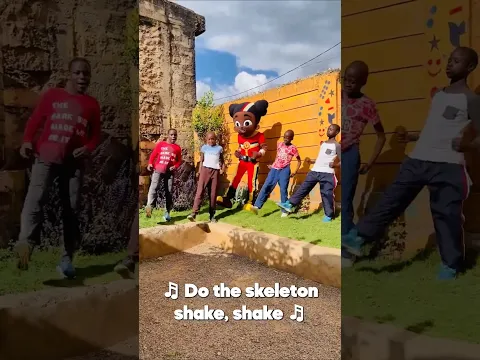 Live Action Super Sema 💀 Skeleton Shake Dance! | Happy Halloween - Kids Songs #shorts