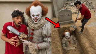 PENNYWISE TRIED TO KILL ME ll BUT I BURIED HIM IN HIS OWN GRAVE! 😱⚰️