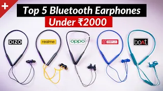 Top 5 Best Bluetooth Earphones Under ₹2000 | Buy in 2022🔥