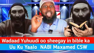 Subxanallah: Caalim weyn oo Yuhuudi ba sheegay inu ku cadyahay Nabi Muxamed Magaciisa BIBLE-ka