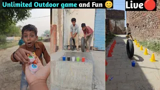LIVE 🔴 | Tyre vs Water Glass | LIve Balloon Burst | Unlimited Outdoor fun #live #outdoor   🎈🔥