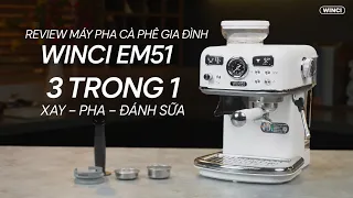 Review máy pha cà phê gia đình Winci EM51 | Winci Việt Nam