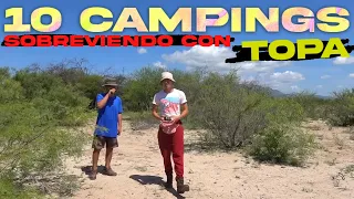 10 campamentos HABLANDO POR RADIO con TOPA - (SOLO CAMPING 10 DIAS)